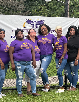  Missy, third from left, is on the prayer team and is an usher at Shekinah Glory Missionary Church 
